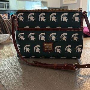 EUC Dooney & Burke Michigan State MSU Crossbody